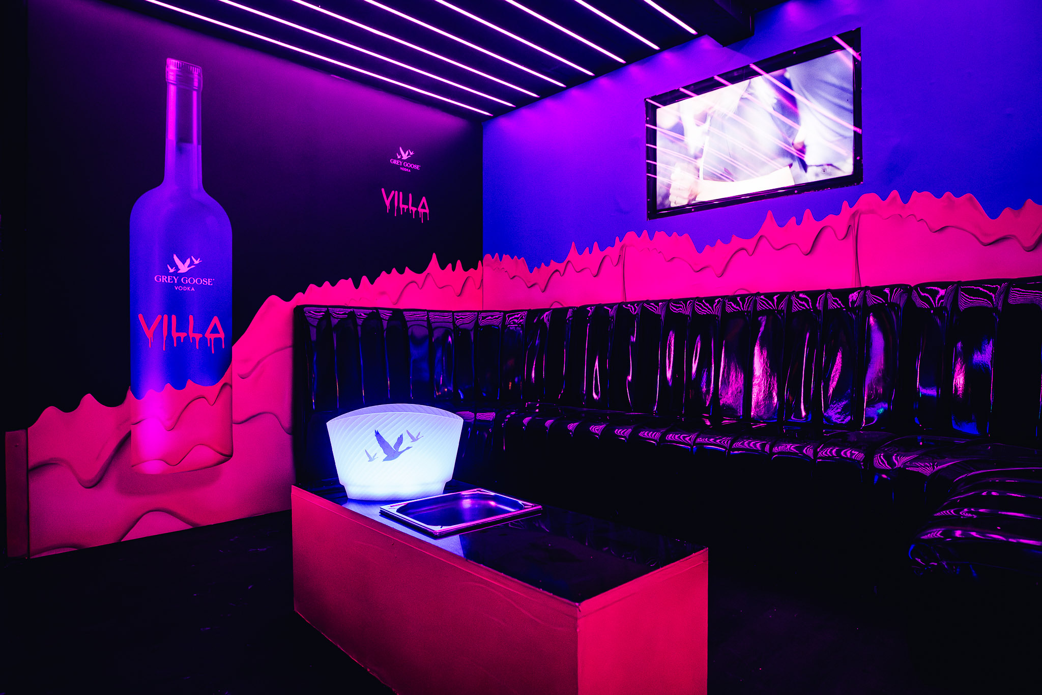 VIP booth at The Villa