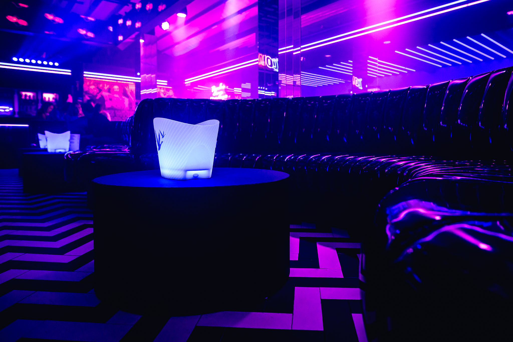 Lounge and VIP booths of The Villa Antwerp